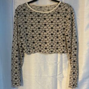 NWOT Women’s SHEIN Maternity Sheer Stretch Crop Top Size XL